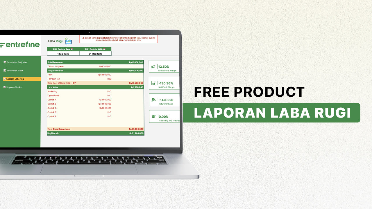 Template Laporan Keuangan Gratis - Google Sheets