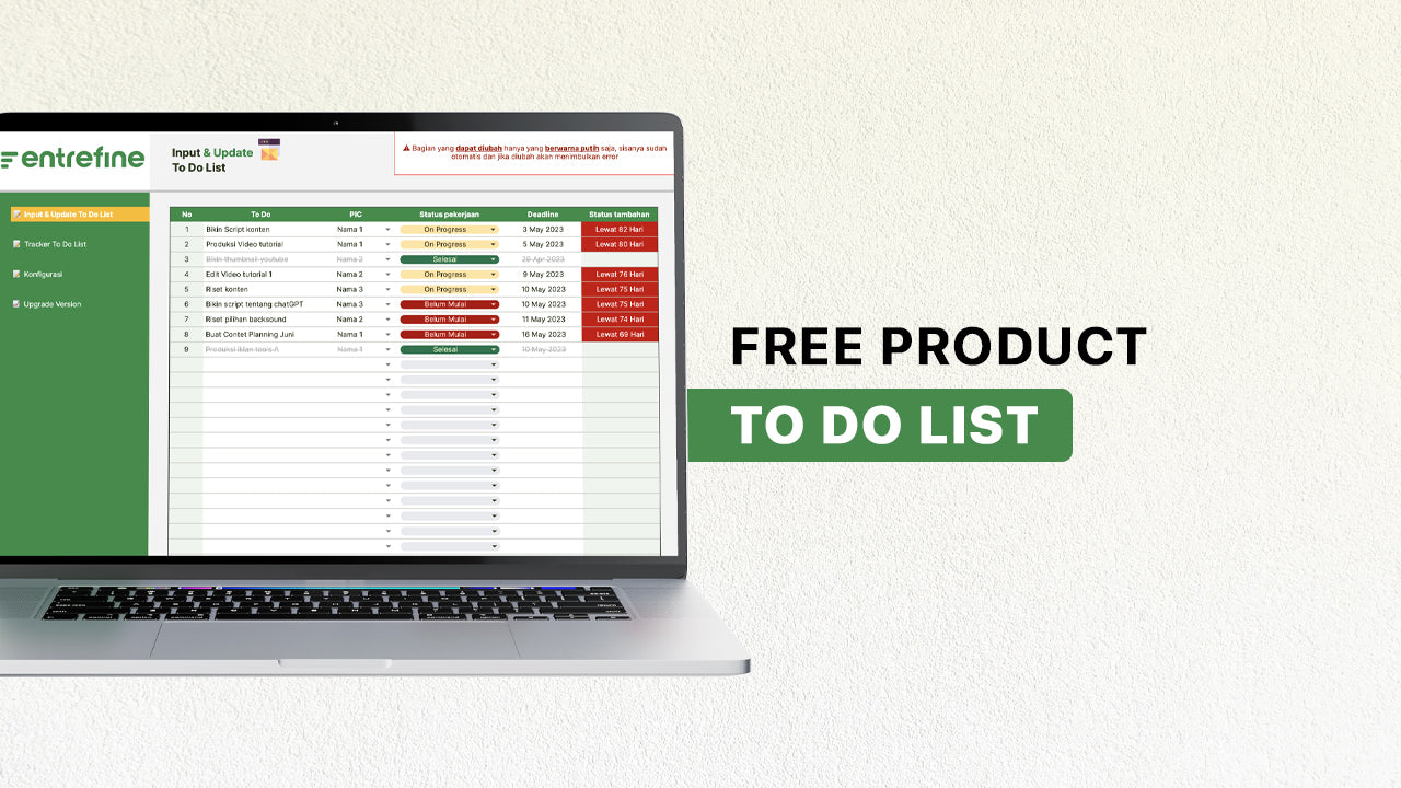 Template To-do-list Gratis