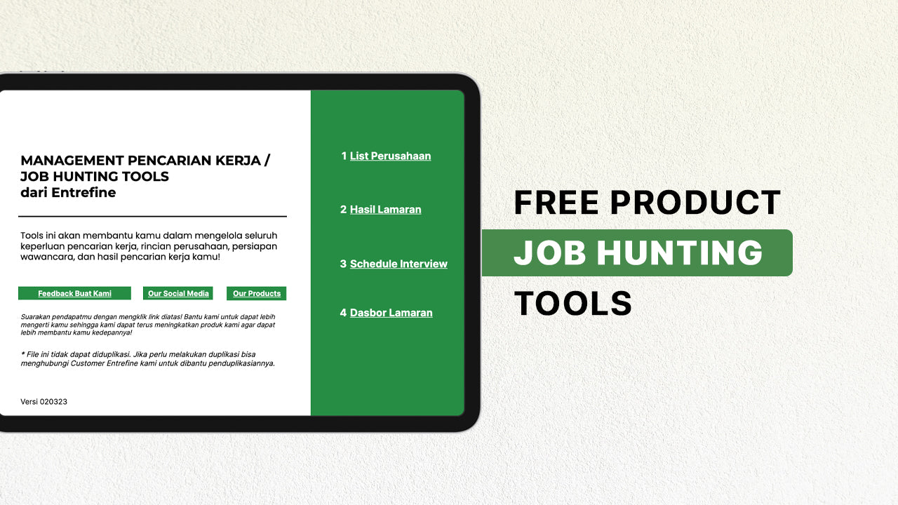 Job Hunting Tools Gratis Google Sheets Entrefine   JobHunt 